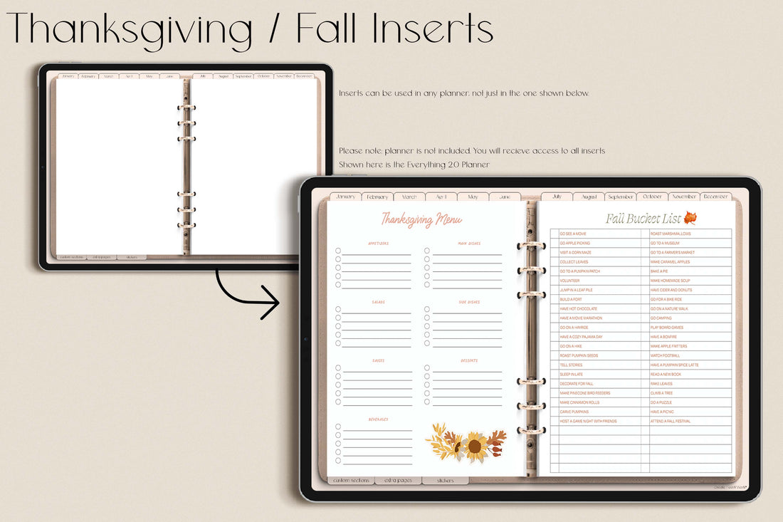 Thanksgiving + Fall Inserts