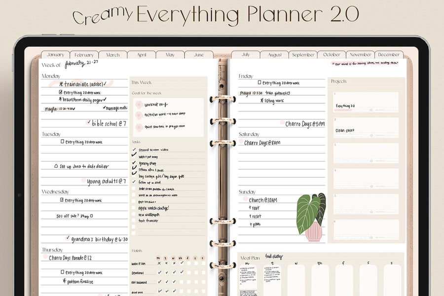 Undated Everything Planner 2.0 Planner