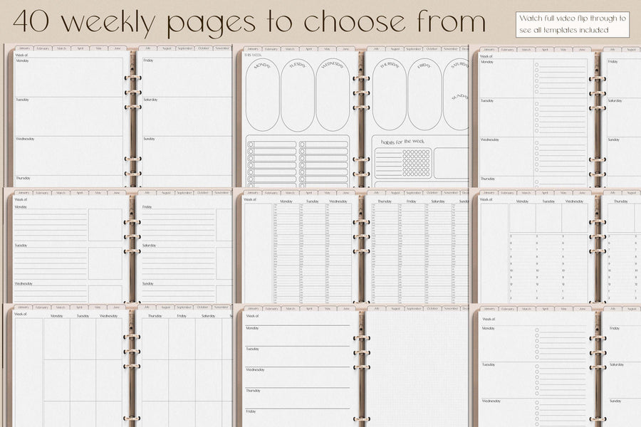 Undated Everything Planner 2.0 Planner
