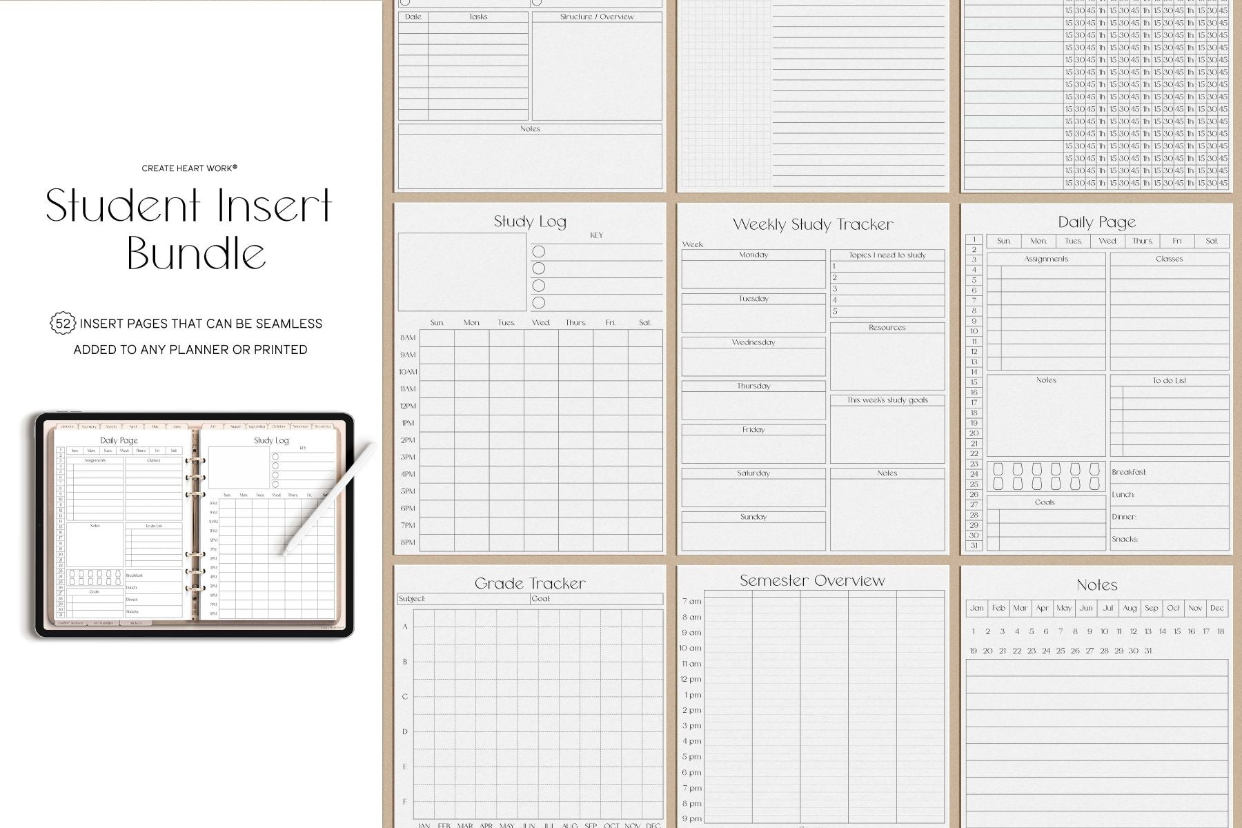 Student Inserts
