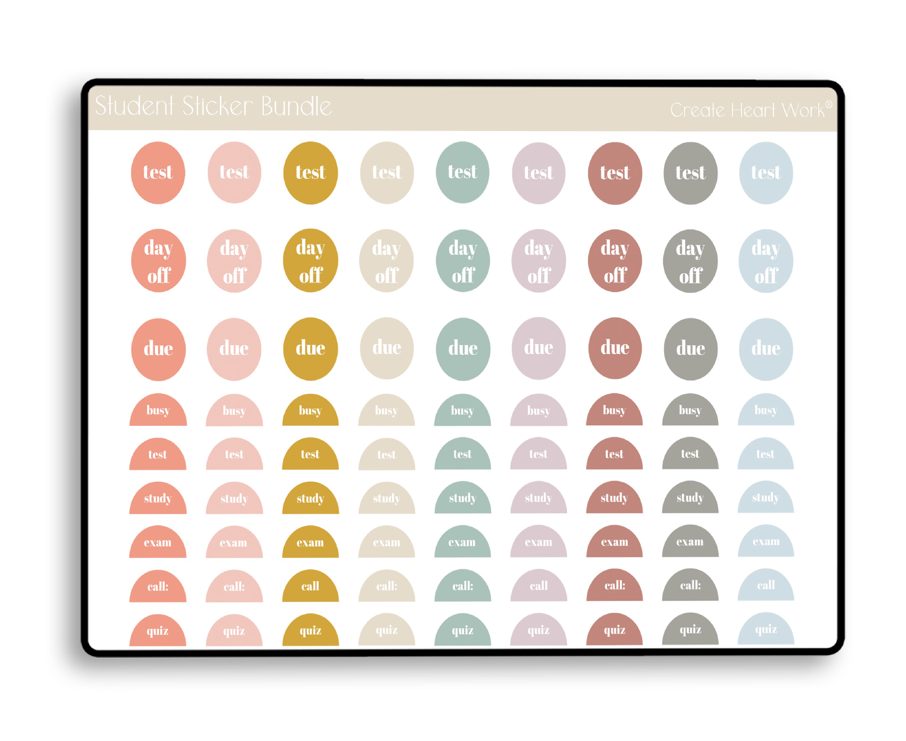 Student Sticker Bundle