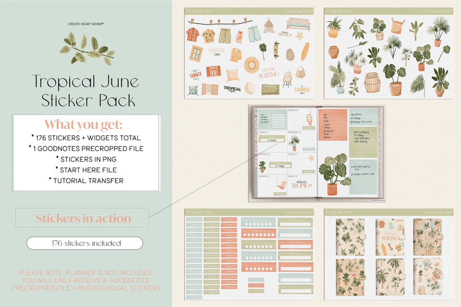 Tropical June Stickers