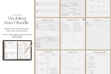 Wedding Inserts
