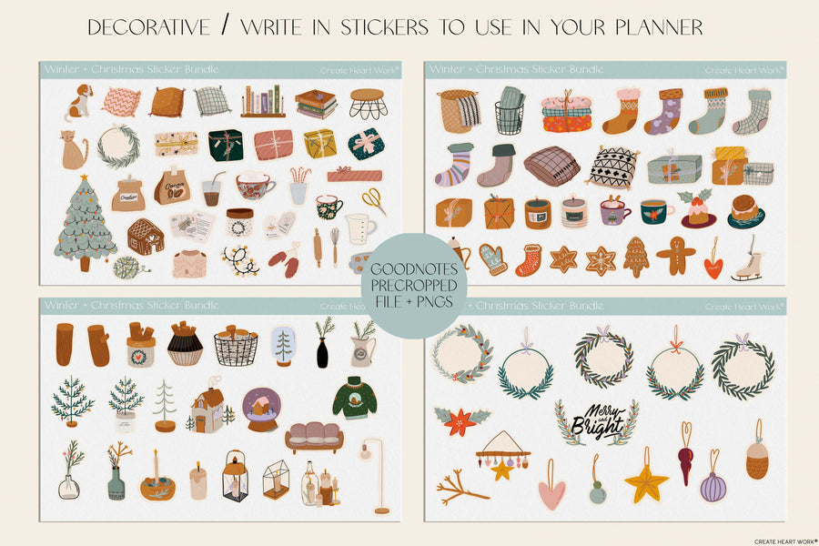 Winter - Christmas Sticker Bundle