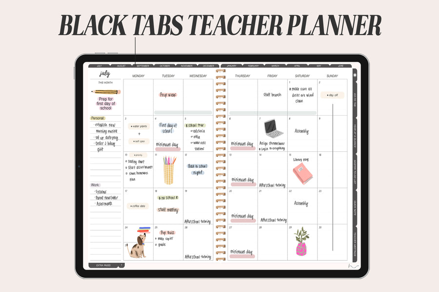 🍎 2023 - 2024 Everyday Teacher + Undated Planner