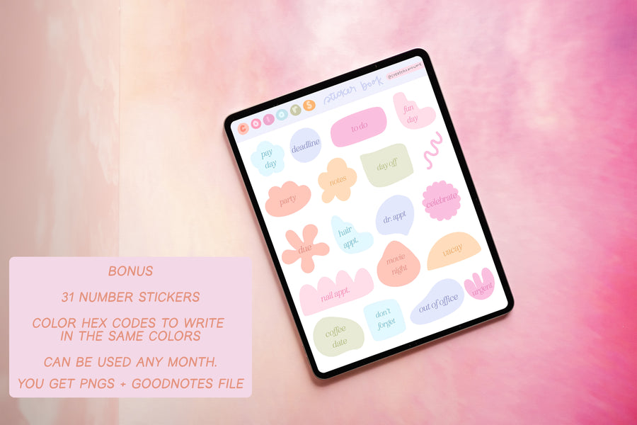 2023 Colors Sticker Book