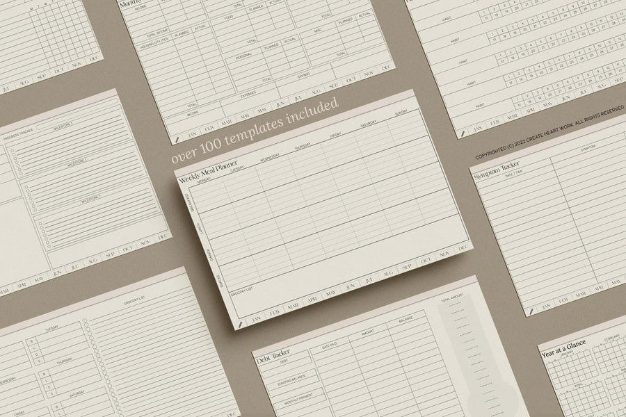Undated Deskpad Planner