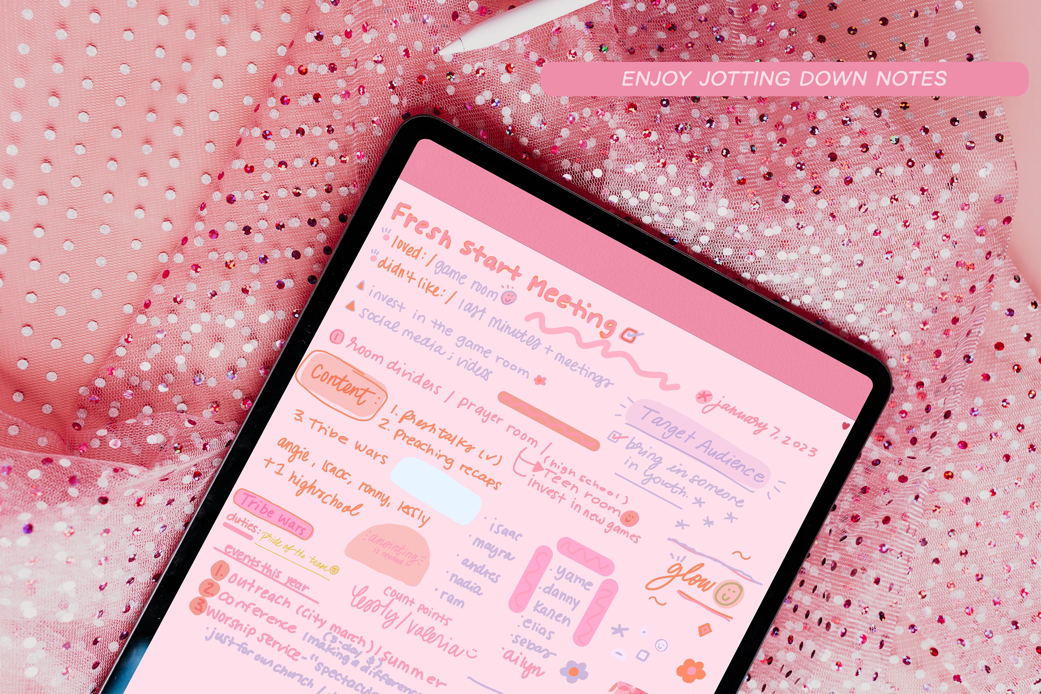 Pretty Pink Pad - Everyday (tear off) digital pink pad