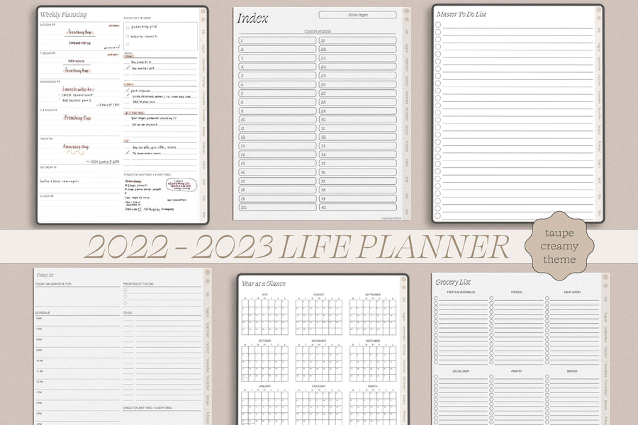 Undated Life Portrait Planner July Start